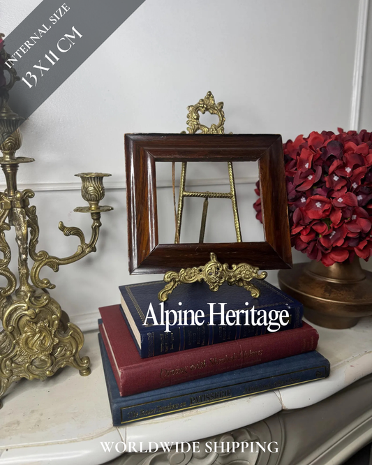 Alpine Heritage – Austrian Hand-Carved Vintage Mini Frame