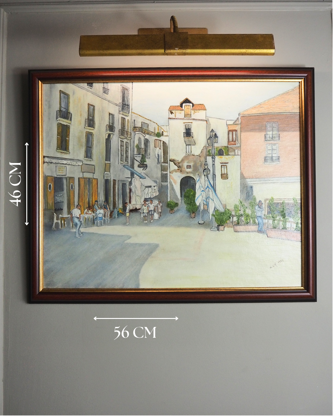 Italy's Living History - Original Oil Painting by N.G. Reynolds