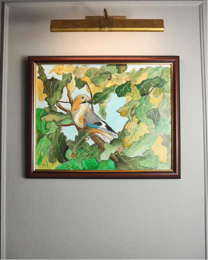 Song Among the Leaves - Original Oil Painting by N.G. Reynolds
