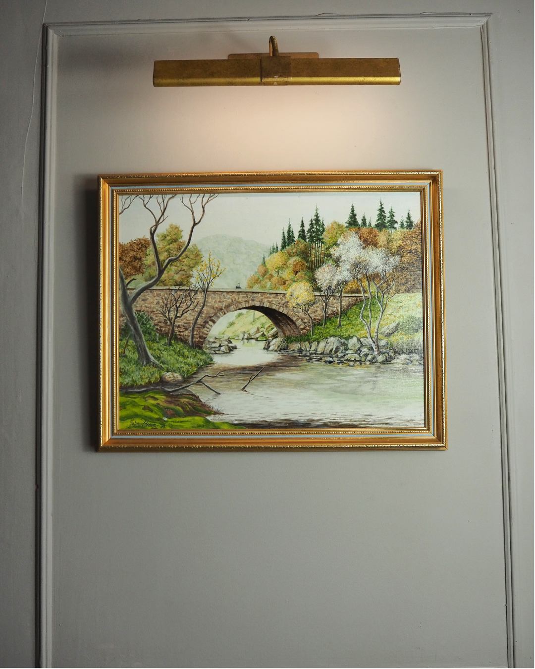 Vintage Landscape Oil Painting by John Price - 1998