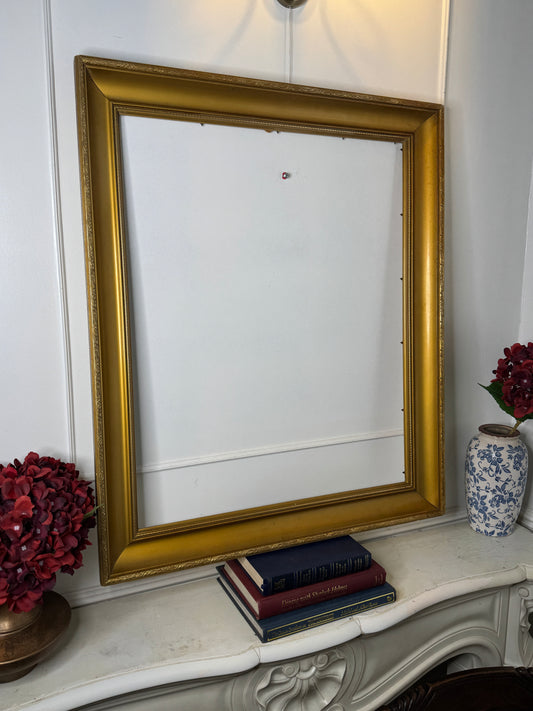 Extra Thick Antique Gold Frame – Large Rome Ornate Frame