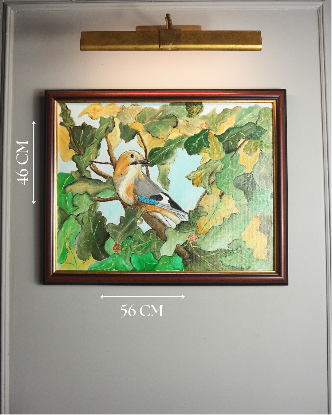 Song Among the Leaves - Original Oil Painting by N.G. Reynolds