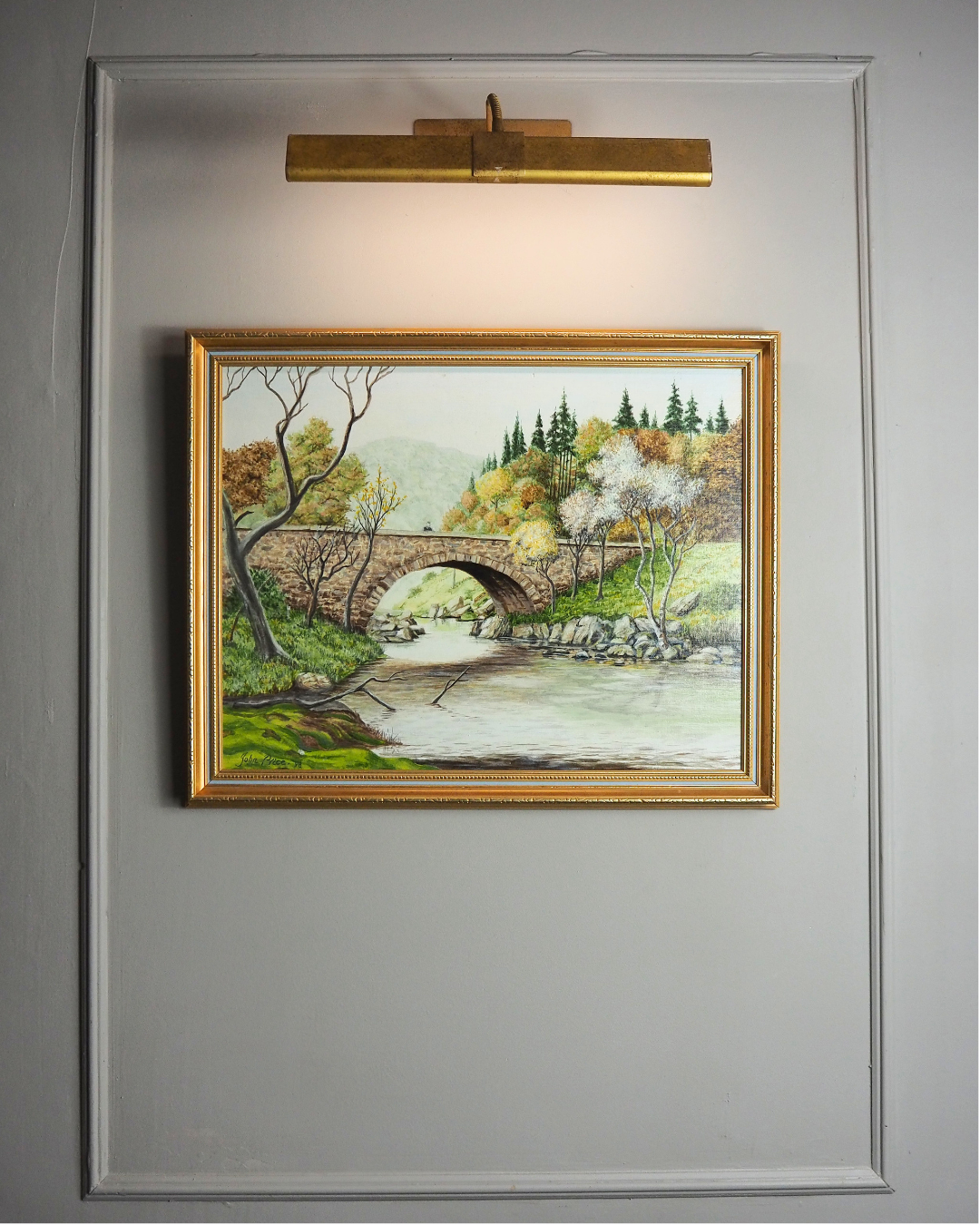 Vintage Landscape Oil Painting by John Price - 1998
