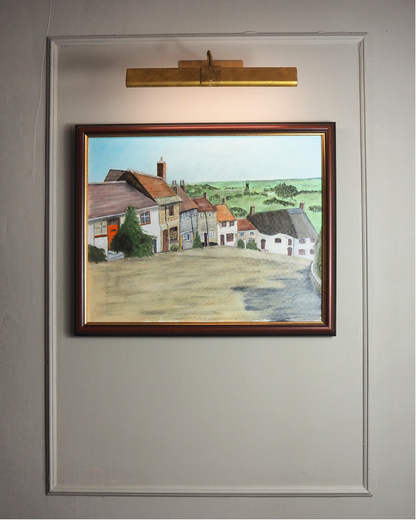 Where the Cottages Bloom - Original Oil Painting by N.G. Reynolds