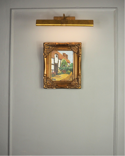 Vintage Small Cottage Oil Painting Signed K. Broby