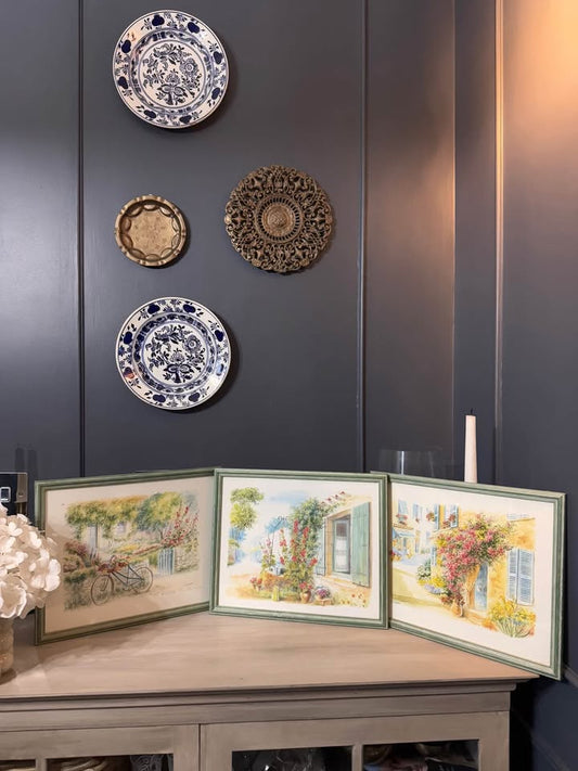 Vintage Art : Danielle Lebeau Signed Frame Art ( x 3)