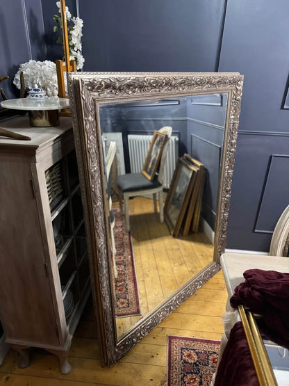 Vintage HUGE & Heavy  Thick Wooden Bronze Frame