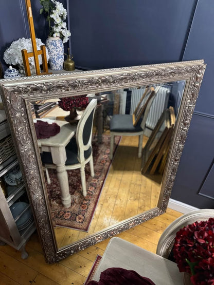 Vintage HUGE & Heavy  Thick Wooden Bronze Frame