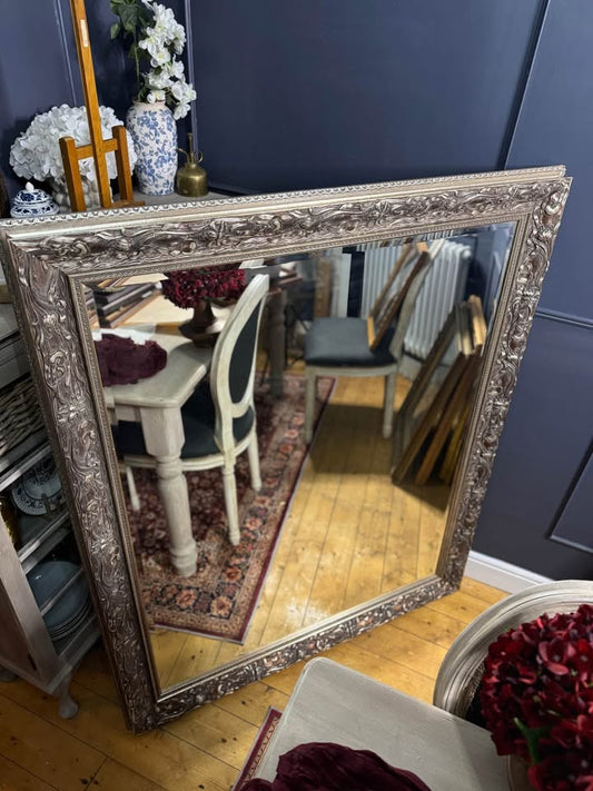 Vintage HUGE & Heavy  Thick Wooden Bronze Frame