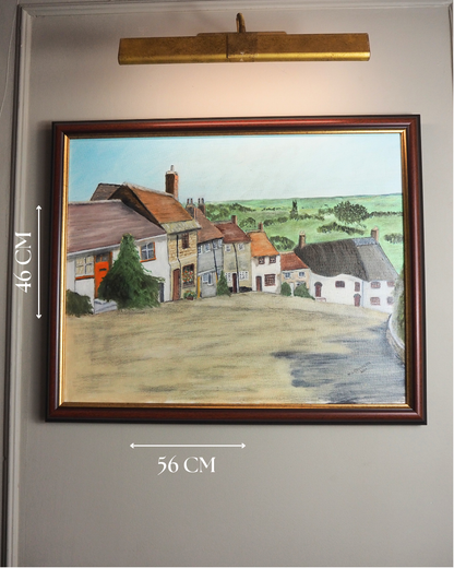 Where the Cottages Bloom - Original Oil Painting by N.G. Reynolds