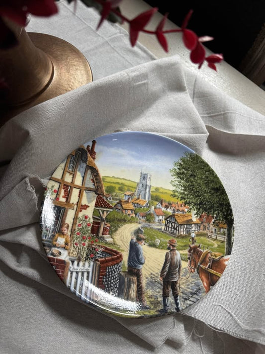 Royal Doulton “Rose Cottage” Decorative Plate with Certificate of Authenticity