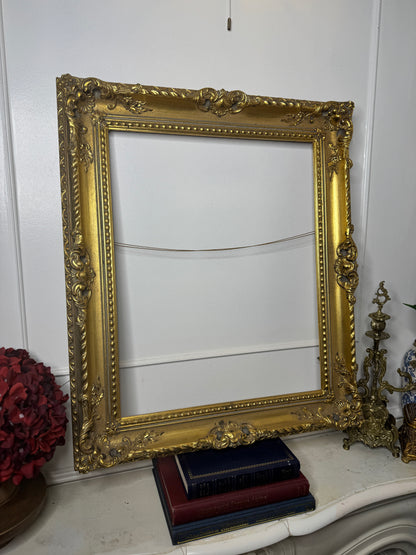 Czech Royalty – Vintage Gold Chippendale Gilt Frame