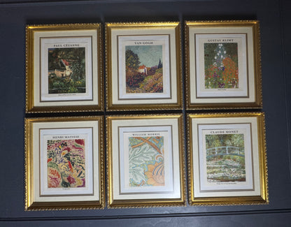 The Gilded Art Dupe Collection-Framed Print Set of Six