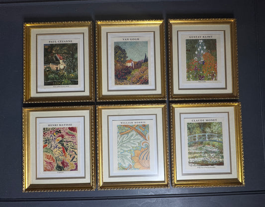 The Gilded Art Dupe Collection-Framed Print Set of Six