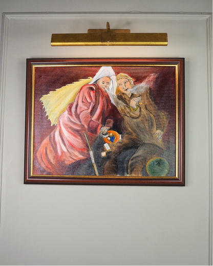 Pipes of the Past - Original Oil Painting by N.G. Reynolds