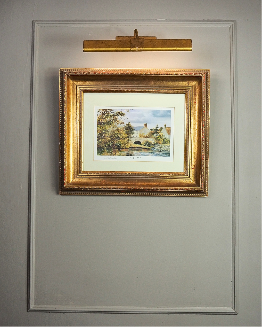 Bob Robert Richardson Signed Limited edition Print – “Across The Rye, Helmsley