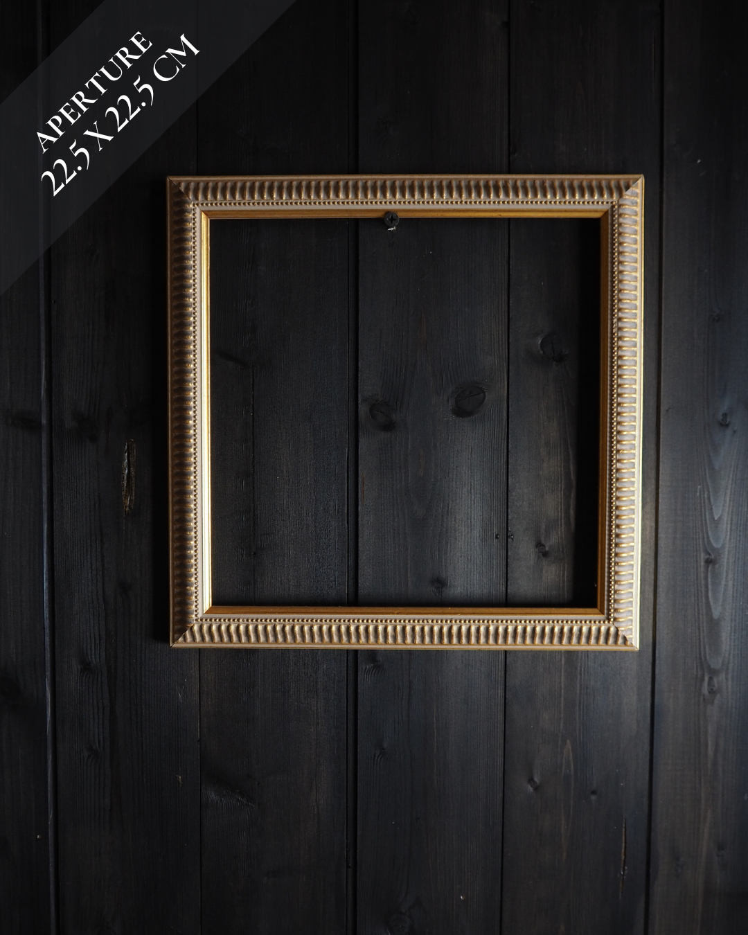 The Accent - Ridged Edge Vintage Frame Collection– Blue & Gold, Pink 60s–70s Style