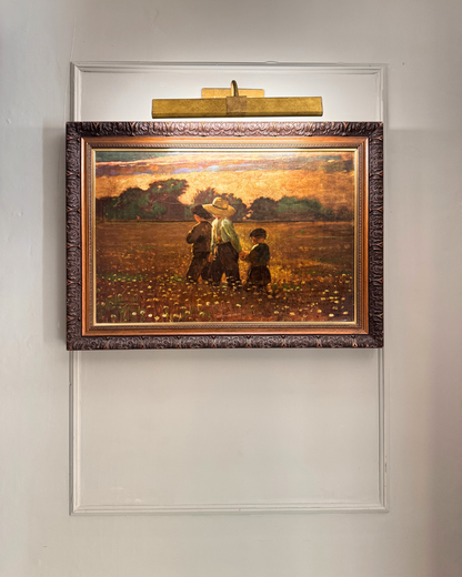 In the Mowing by Winslow Homer – Giclée Art Print in Ornate Heritage Frame