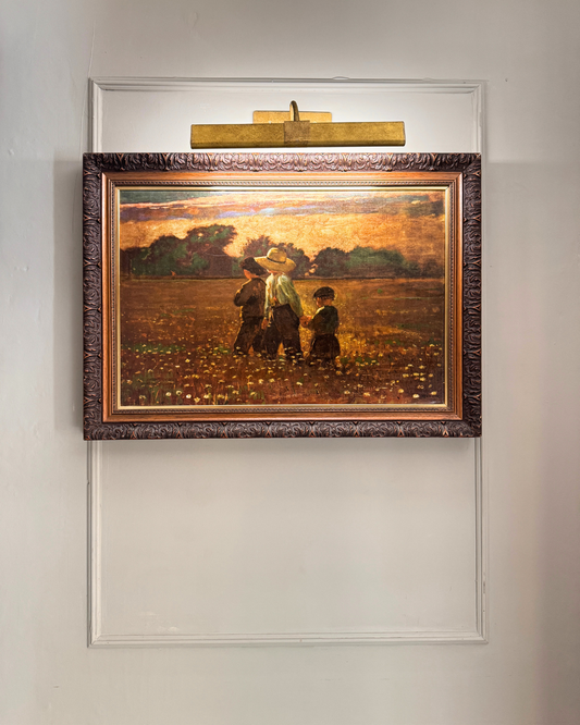 In the Mowing by Winslow Homer – Giclée Art Print in Ornate Heritage Frame