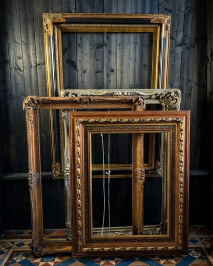 XXL Large Vintage Ornate French Style Gilt Frames Collection