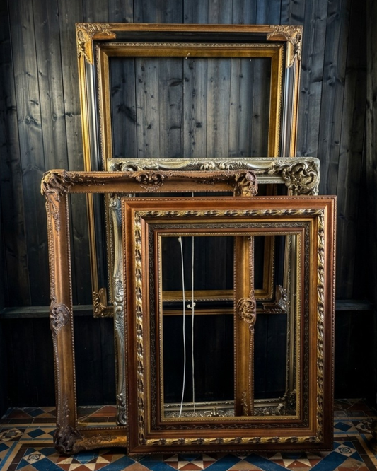 XXL Large Vintage Ornate French Style Gilt Frames Collection