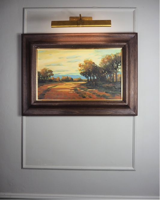 Beneath the Autumn Sunset -Original Nichol Wheatley Landscape Oil Painting