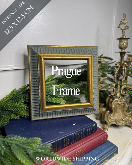 Frame Prague - Vintage Mini Gold & Blue Glided Frame