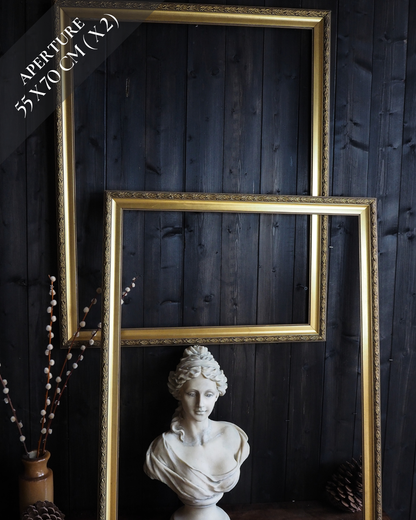 Vintage Gold & Rustic Wooden Large Frame Collection – Job Lot of 6