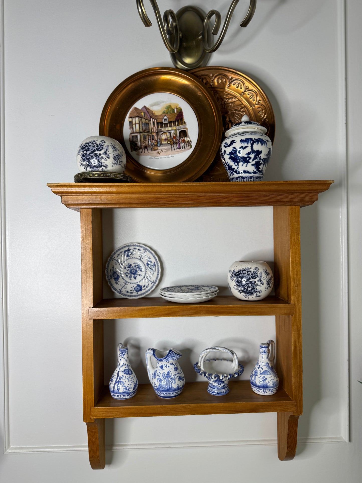 Vintage Pine Tier Shelf