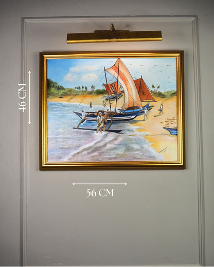 Setting Sails - Original Oil Painting by N.G. Reynolds