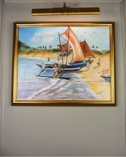 Setting Sails - Original Oil Painting by N.G. Reynolds