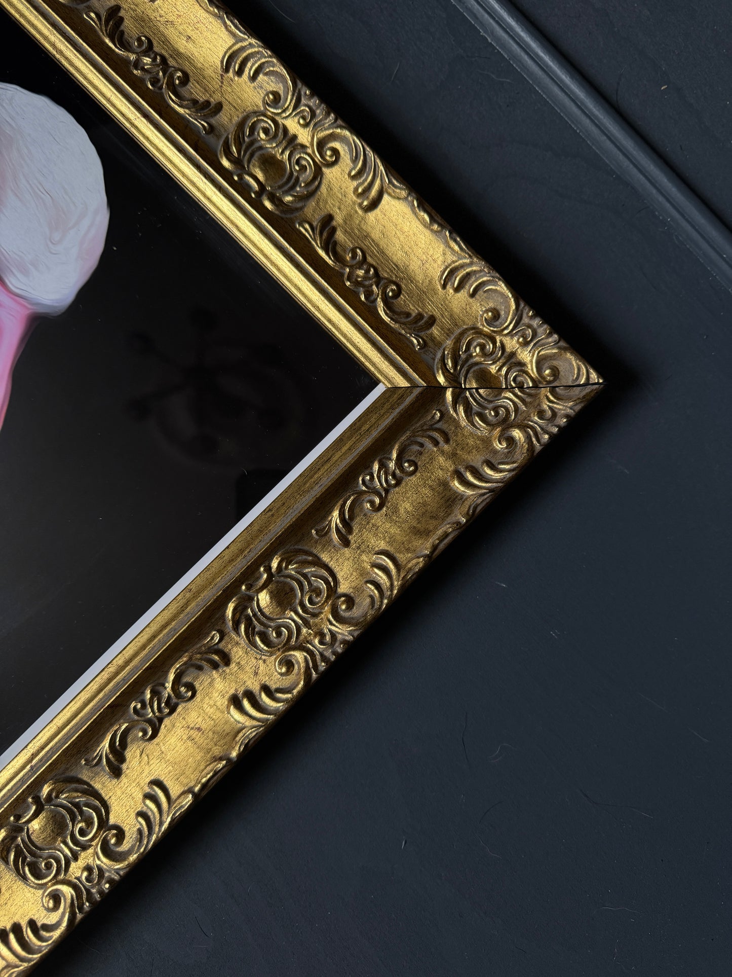 Vintage Inspired Gold Glazed Gilt Frame Set with Quirky Fun Prints