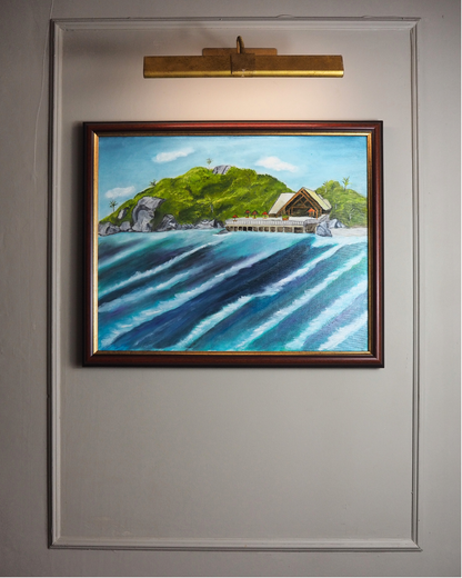 Ocean Breeze & Blue Skies - Original Oil Painting by N.G. Reynolds