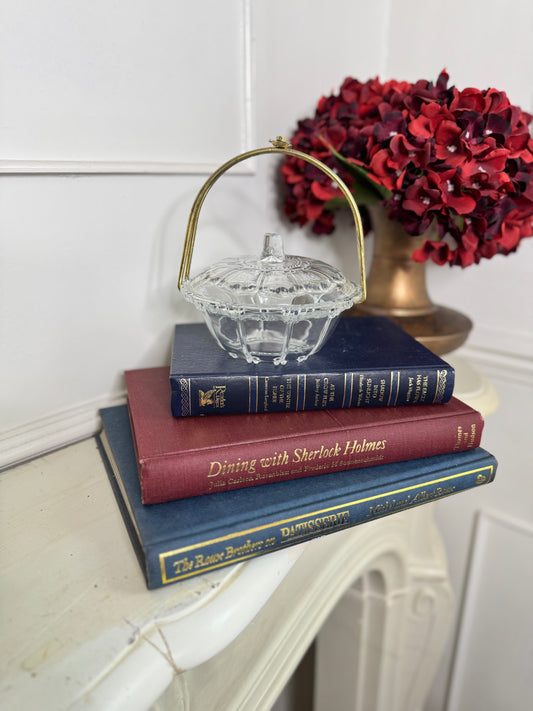 Antique Glass Jewellery Box and Decorative Trinket Storage for Keepsakes