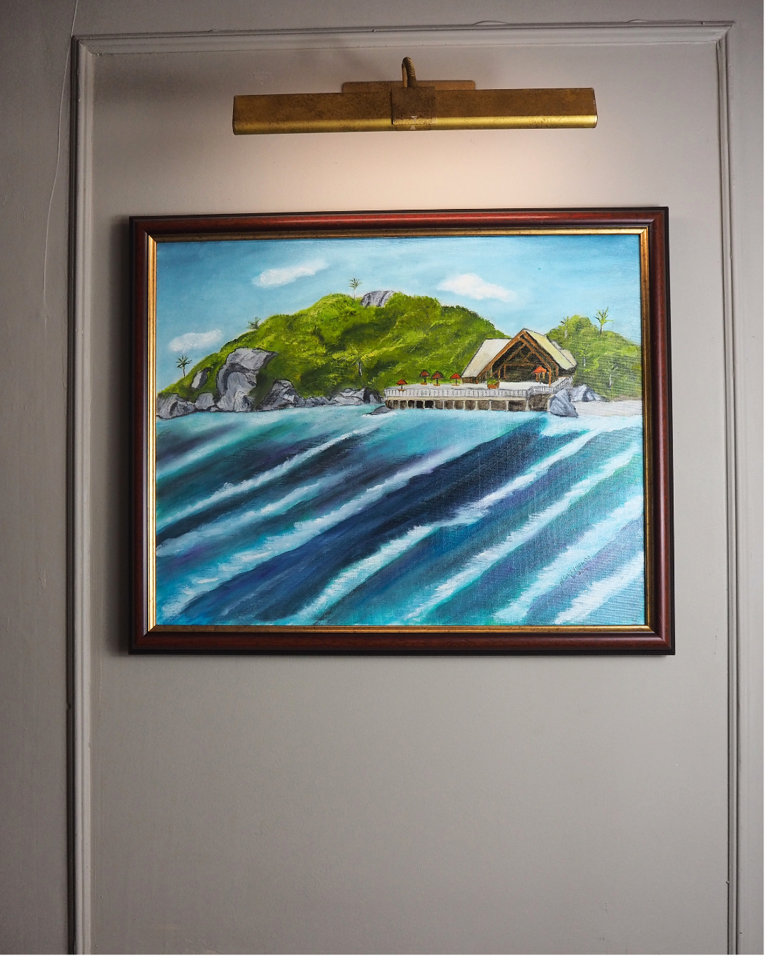 Ocean Breeze & Blue Skies - Original Oil Painting by N.G. Reynolds