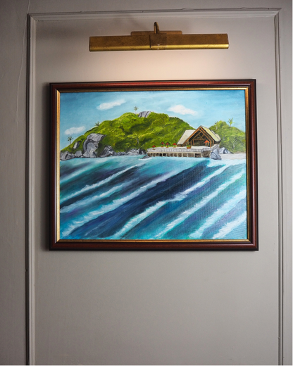 Ocean Breeze & Blue Skies - Original Oil Painting by N.G. Reynolds