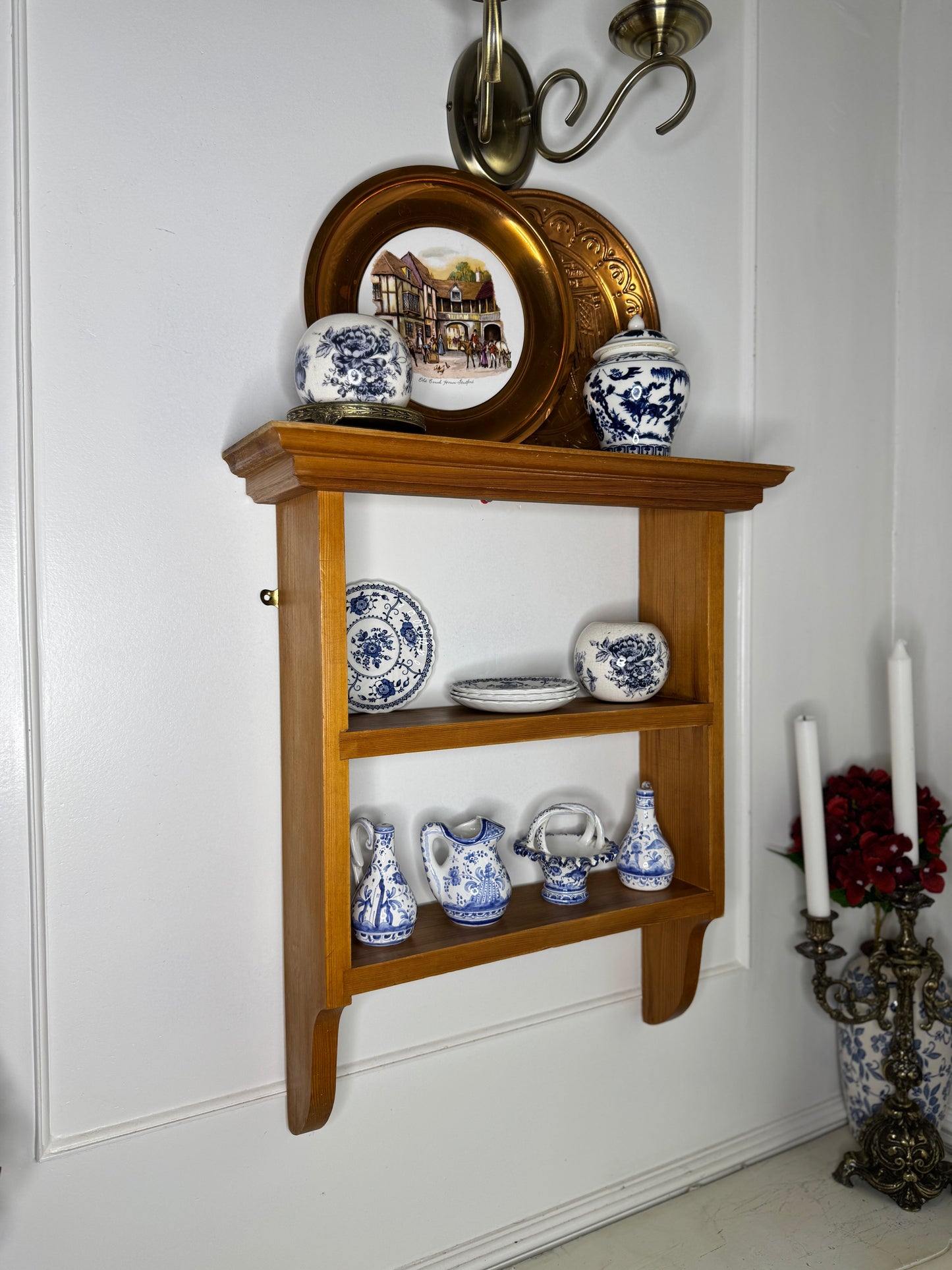 Vintage Pine Tier Shelf