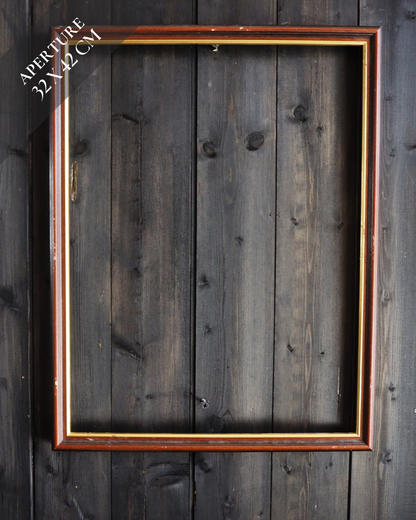 Vintage Mix of Wooden Frame Collection– Job lot ( 5 )- Rustic Wall Set