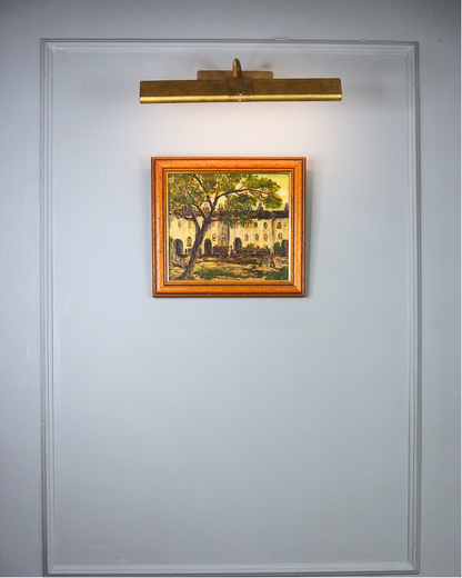 Spanish Oil Painting M. Castle Original Vintage Impressionist Landscape