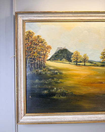 Vintage Original Oil Painting by Grace Greswell – Rustic Countryside Landscape