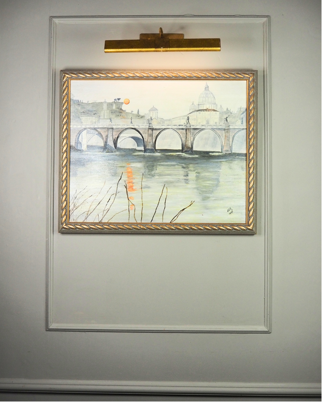 Dusk Over the Tiber - Original Oil Painting by N.G. Reynolds