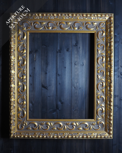 The Fontainebleau - Vintage Heavy Solid Wood Ornate Gold Frame