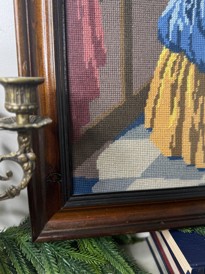 The Gentle Nanny – Hand-Stitched Gobelin Embroidery Art