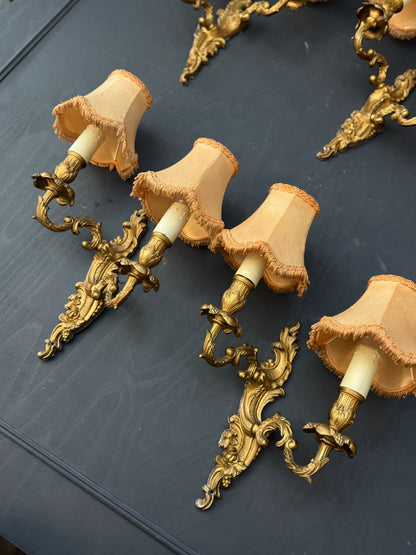 French Gilded Antique Wall Lights & Wall Scone