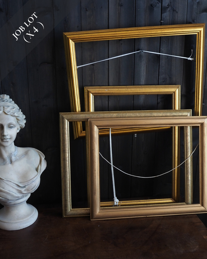 Vintage Mix of Gold  Resin Frame Collection– Job lot ( 4 )- Elegant Wall Set