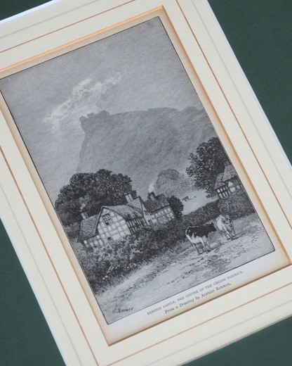 Alfred Rimmer Engravings Framed Oak Prints, Cheshire & Chester Antique Landscape Gallery Wall Set