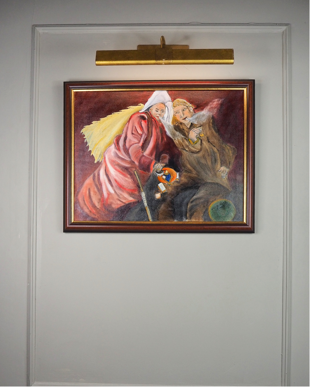 Pipes of the Past - Original Oil Painting by N.G. Reynolds