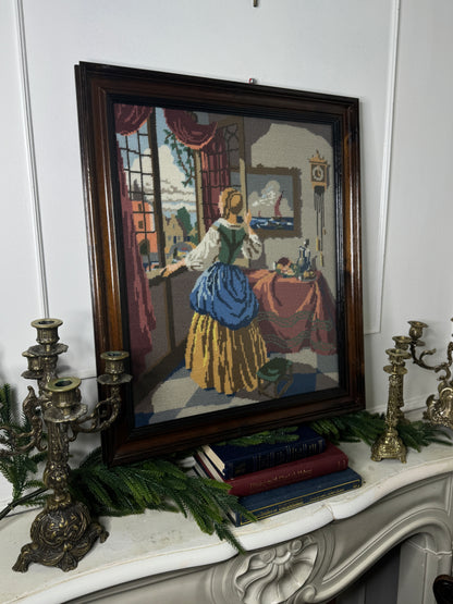 The Gentle Nanny – Hand-Stitched Gobelin Embroidery Art