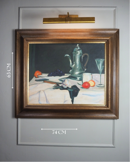 Scottish Colourist Inspired Still Life with Coffee Pot -Original Nichol Wheatley Oil Painting