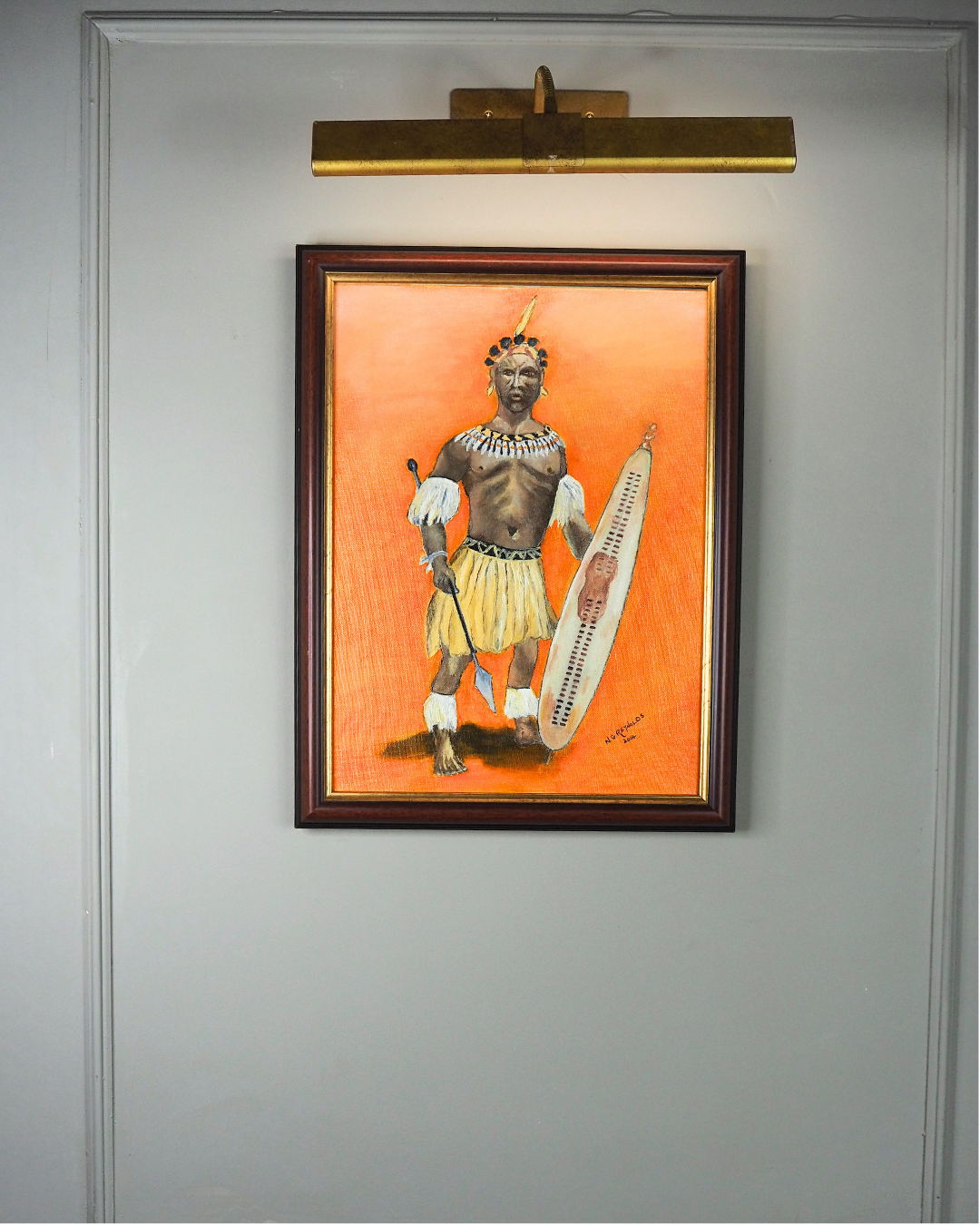 Tribal Surf Flow - Original Oil Painting by N.G. Reynolds
